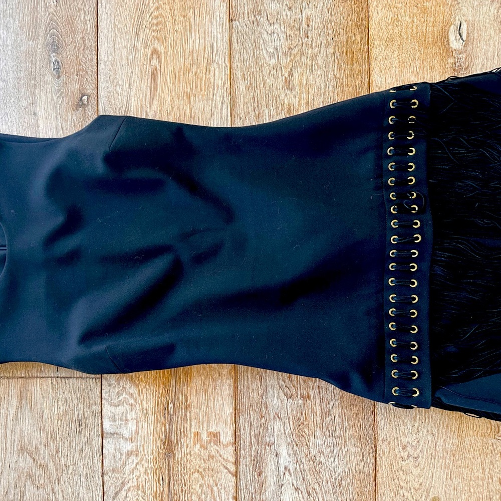 Fab Elizabeth & James 20s inspired fringed dress. Sexy, sleek and sophisticated